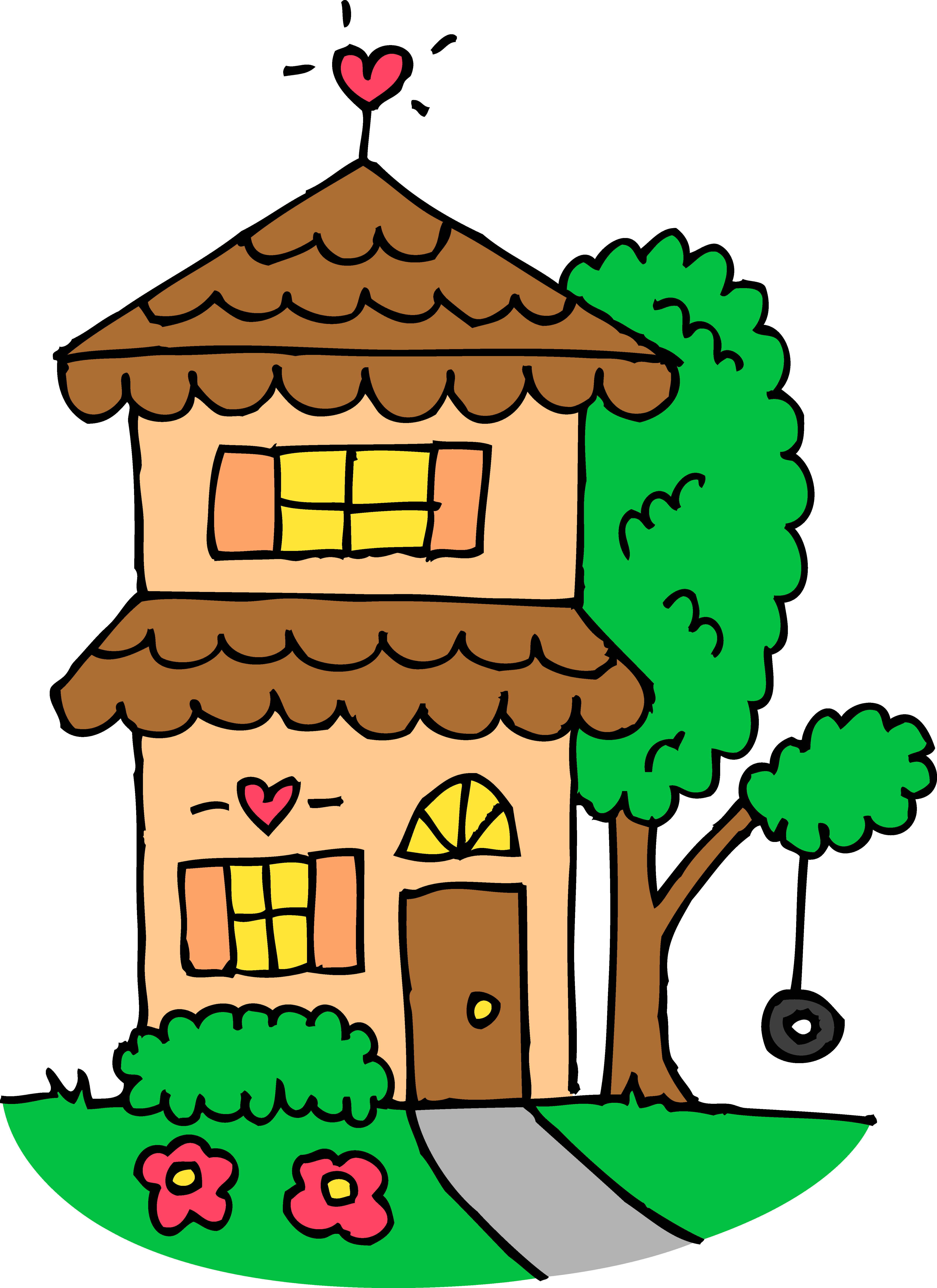 Cute House Clipart Personal .