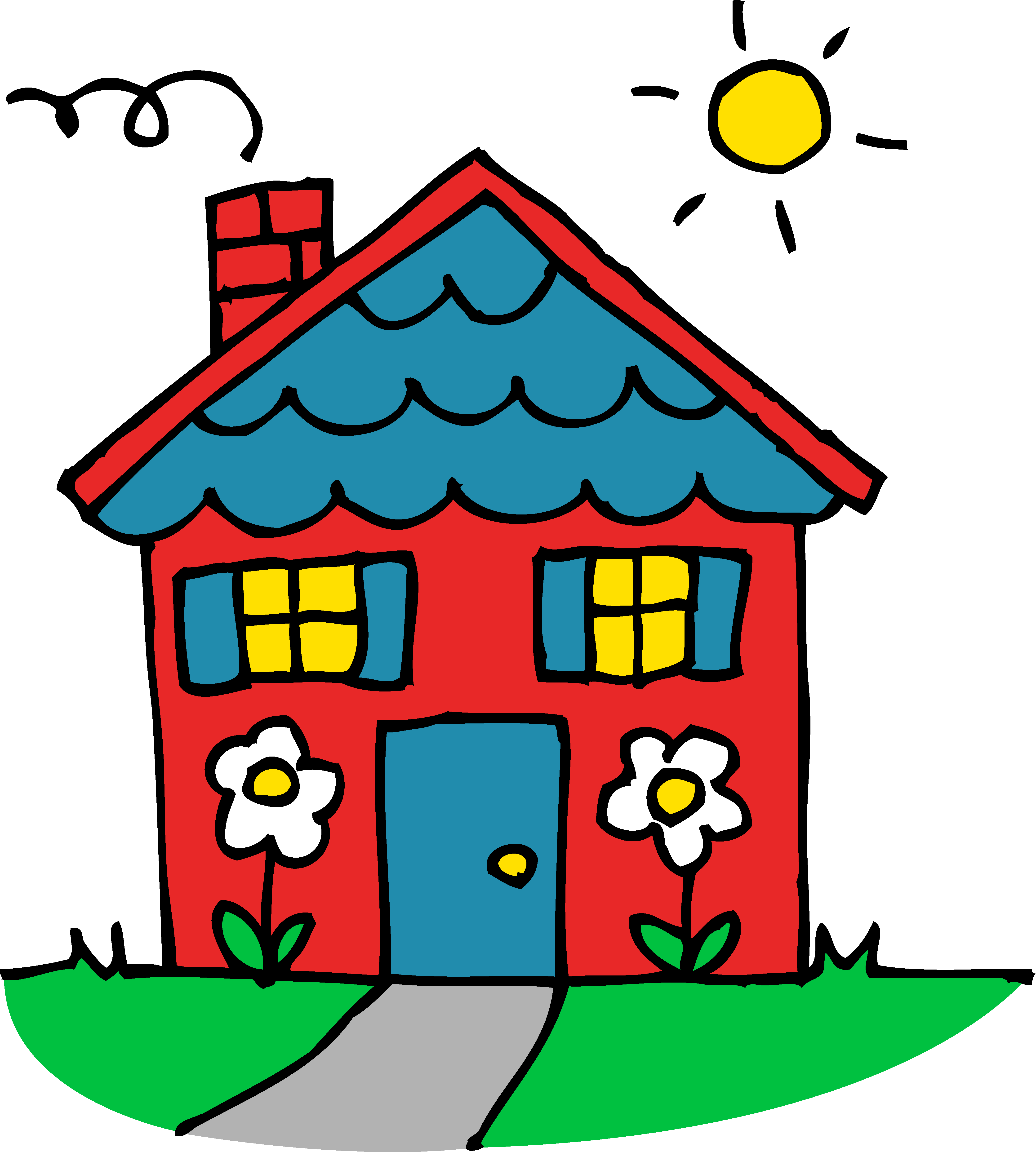 cute house clipart u0026middo - Home Clipart Free