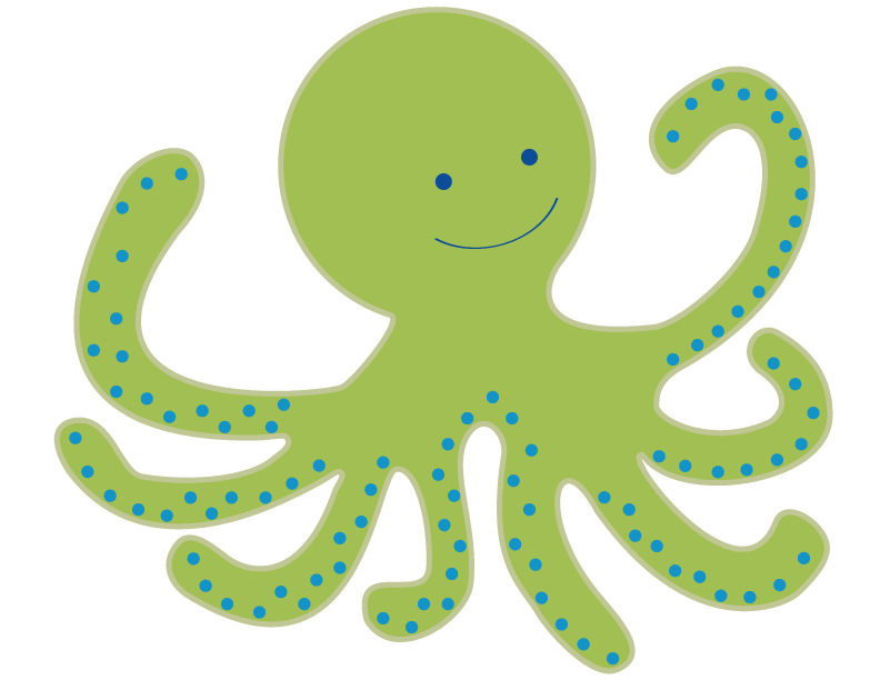 cute octopus clipart - Octopus Clip Art