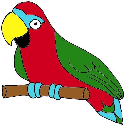 cute parrot clipart - Clipart Parrot