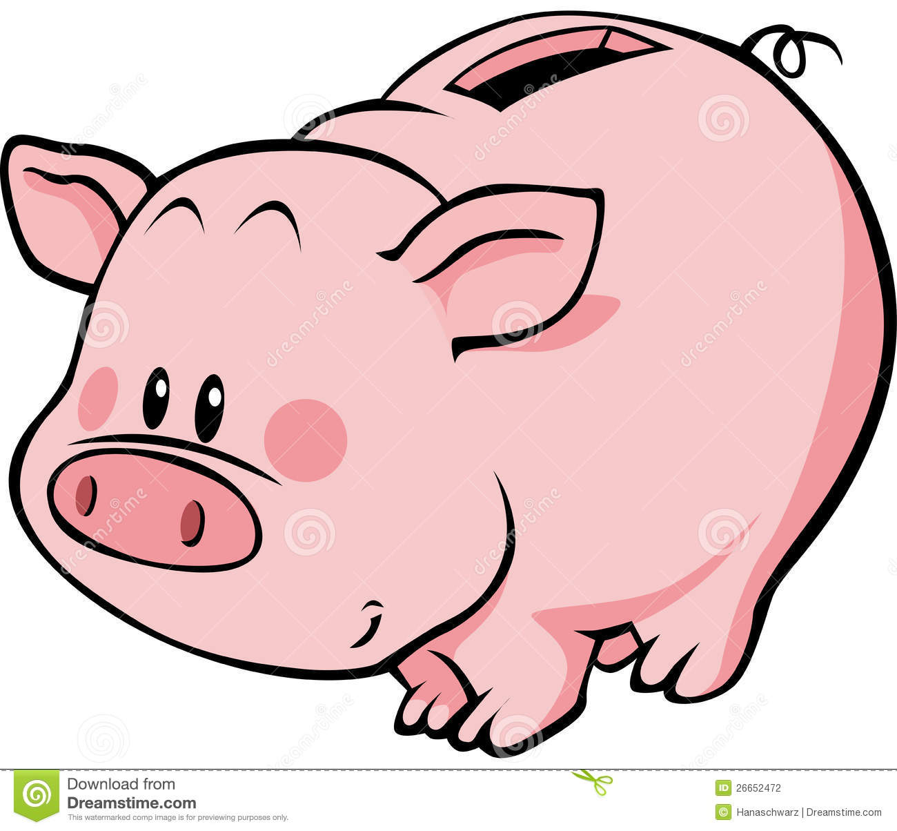 cute piggy bank clipart - Piggy Bank Clipart