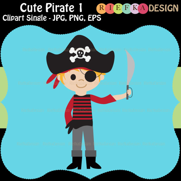 cute pirate clipart