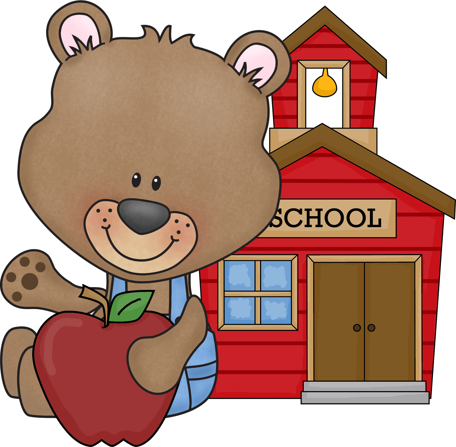 cute school bear clipart - Cute School Clip Art
