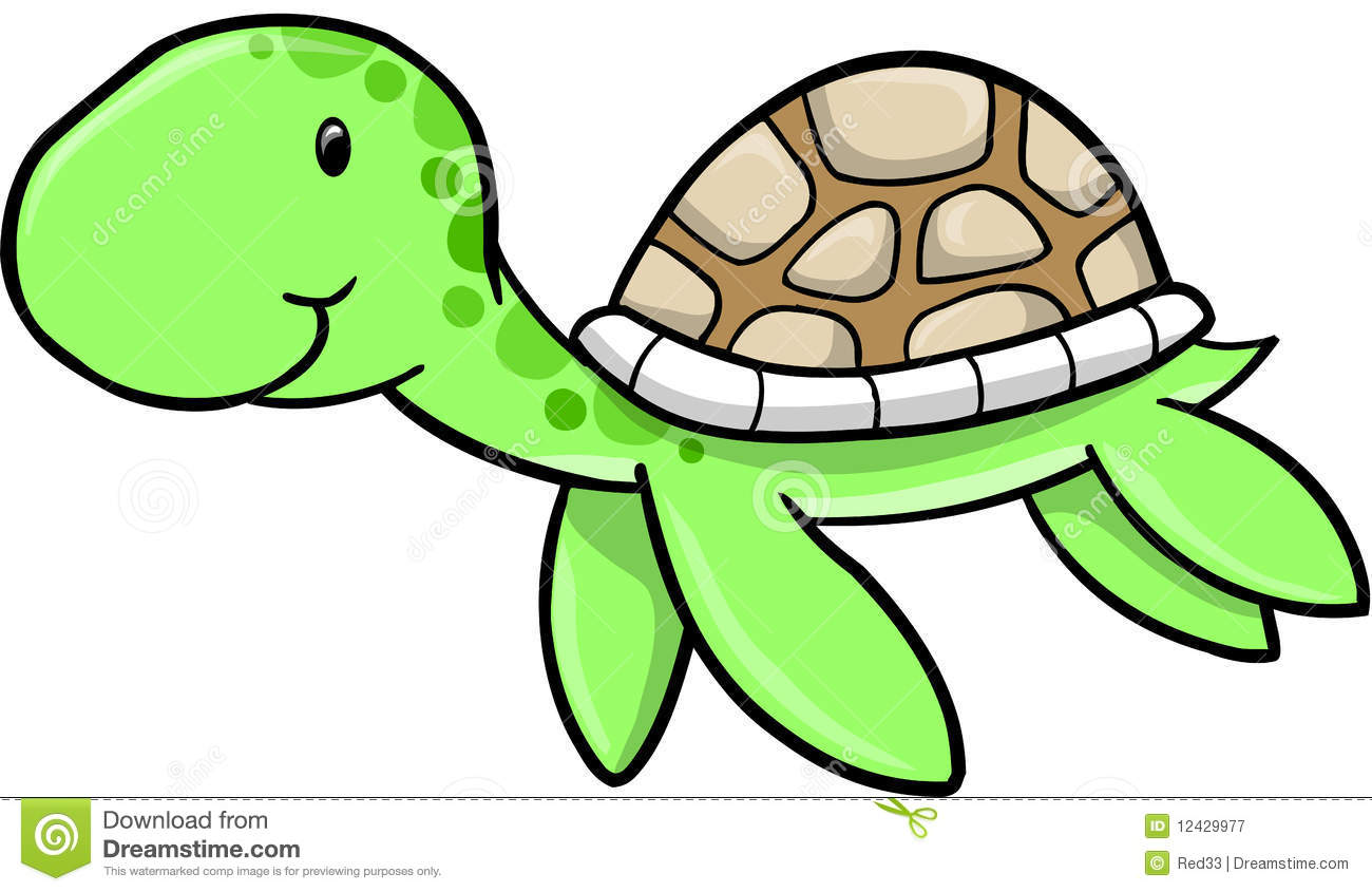 cute sea turtle clipart