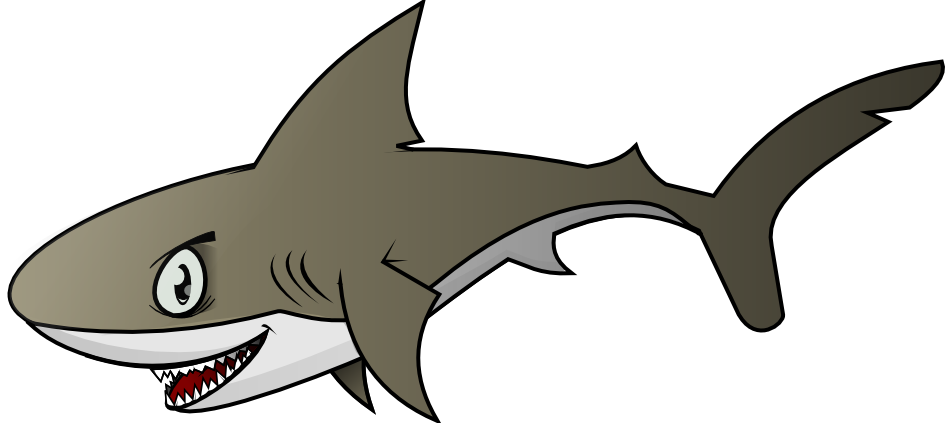 cute shark clipart - Sharks Clipart