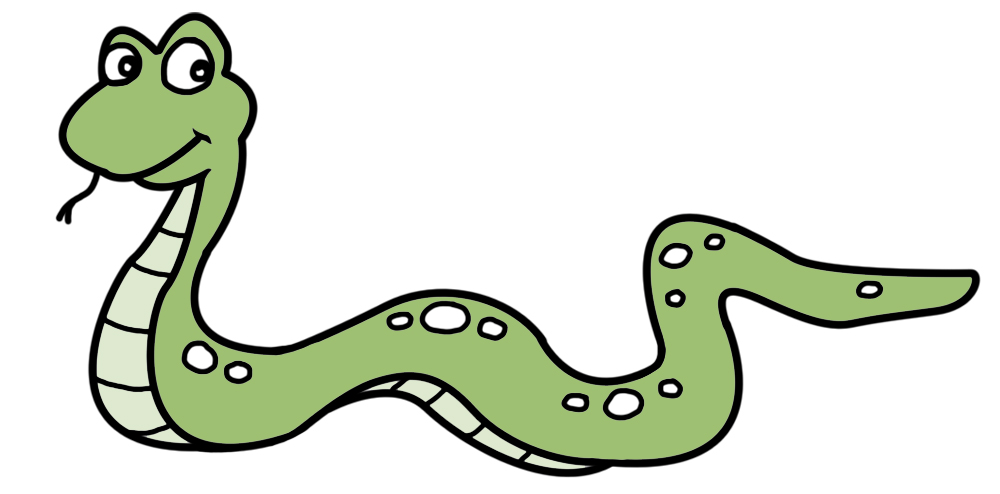 cute snake clipart black and  - Clipart Snake