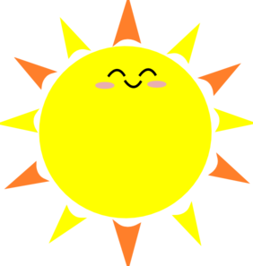 cute sun clipart