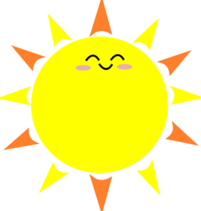 Sunshine sun clip art with tr