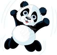 Vector panda clipart image