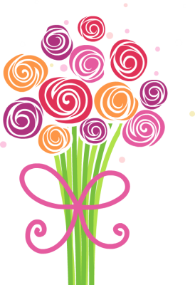 Cute And Fun Bouquet Of Hand Drawn Flowers Free Clip Arts Online