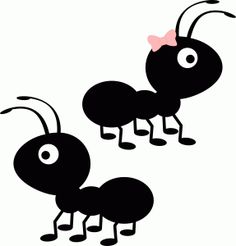 ant clipart black and white