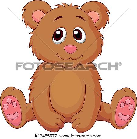 Cute baby bear cartoon