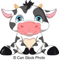 ... cute baby cow cartoon - illustration of cute baby cow... ...