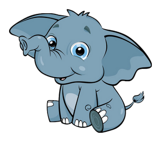 Cute baby elephant clip art clipart clipartall