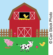... Cute Barnyard - Cute barnyard with animals