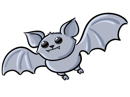 Cute Bat Clipart - .