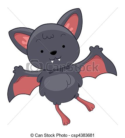 ... Cute Bat with Clipping Pa - Cute Bat Clipart