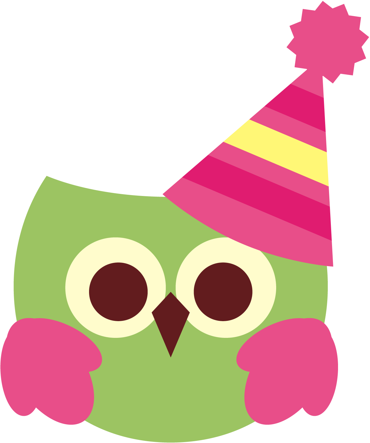 Cute birthday owl free clipart