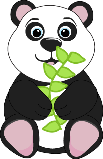 Cute Black Bear Clipart | Cli - Cute Panda Clipart