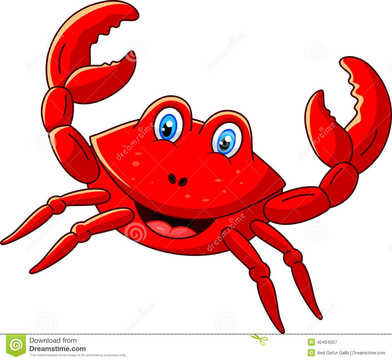 Cute Blue Crab Clipart Cute .