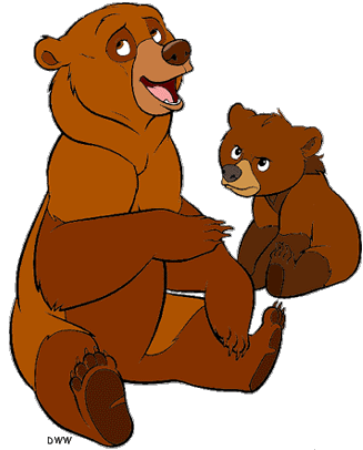 Cute brown bear clipart free clipart image