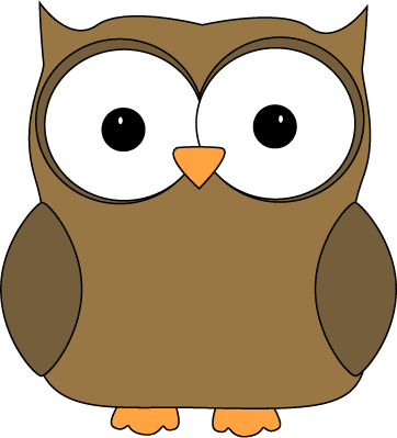 Cute Brown Owl - Owl Clip Art