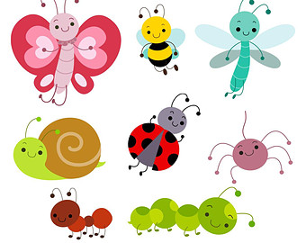 Cute Bug Digital Clipart Bug  - Clipart Bug