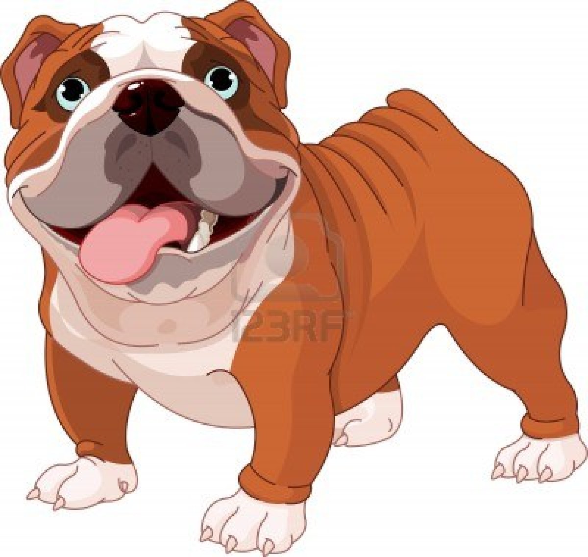 Cute bulldog clipart free clipart images