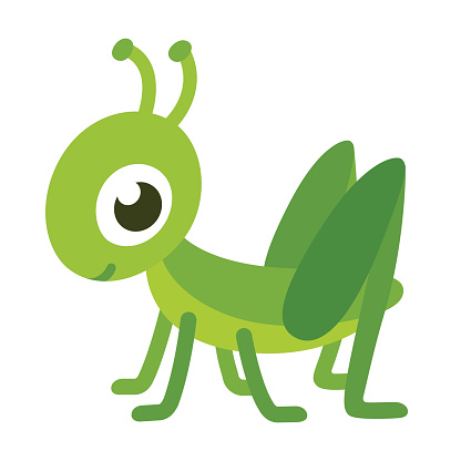 ... A grasshopper - Illustrat