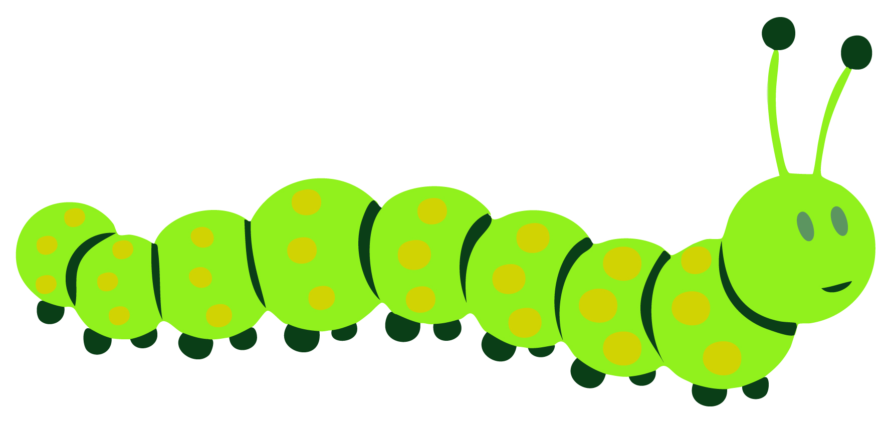 Cute Caterpillar Clipart Free - Caterpillar Clip Art