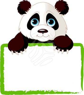 Cute panda clipart clipartion