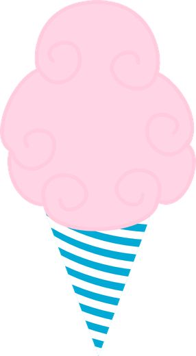 Pink Cotton Candy Clipart