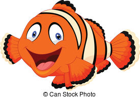 ... Cute clown fish cartoon - Vector illustration of Cute clown.