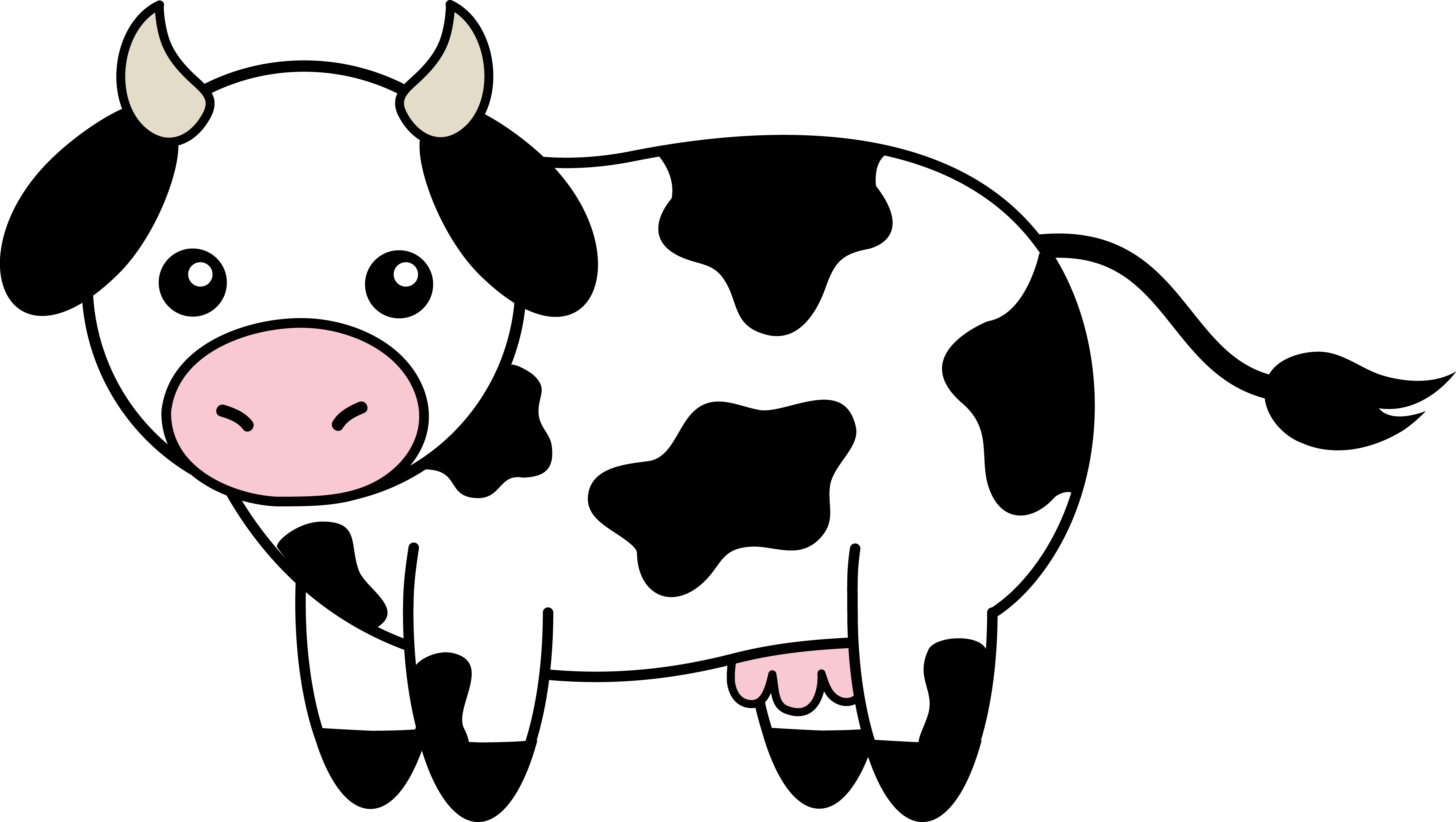 Cute Cow Clipart u2014 Simple