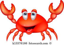Cute crab cartoon