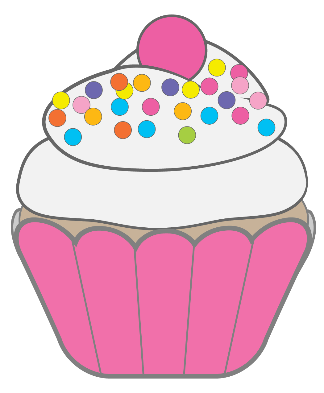 ... Cute Cupcake Clip Art - C - Cute Cupcake Clipart