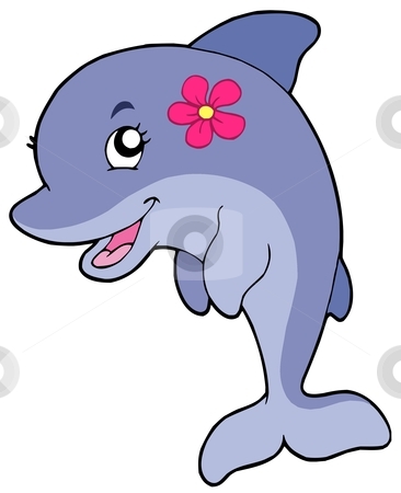 cute dolphin clipart