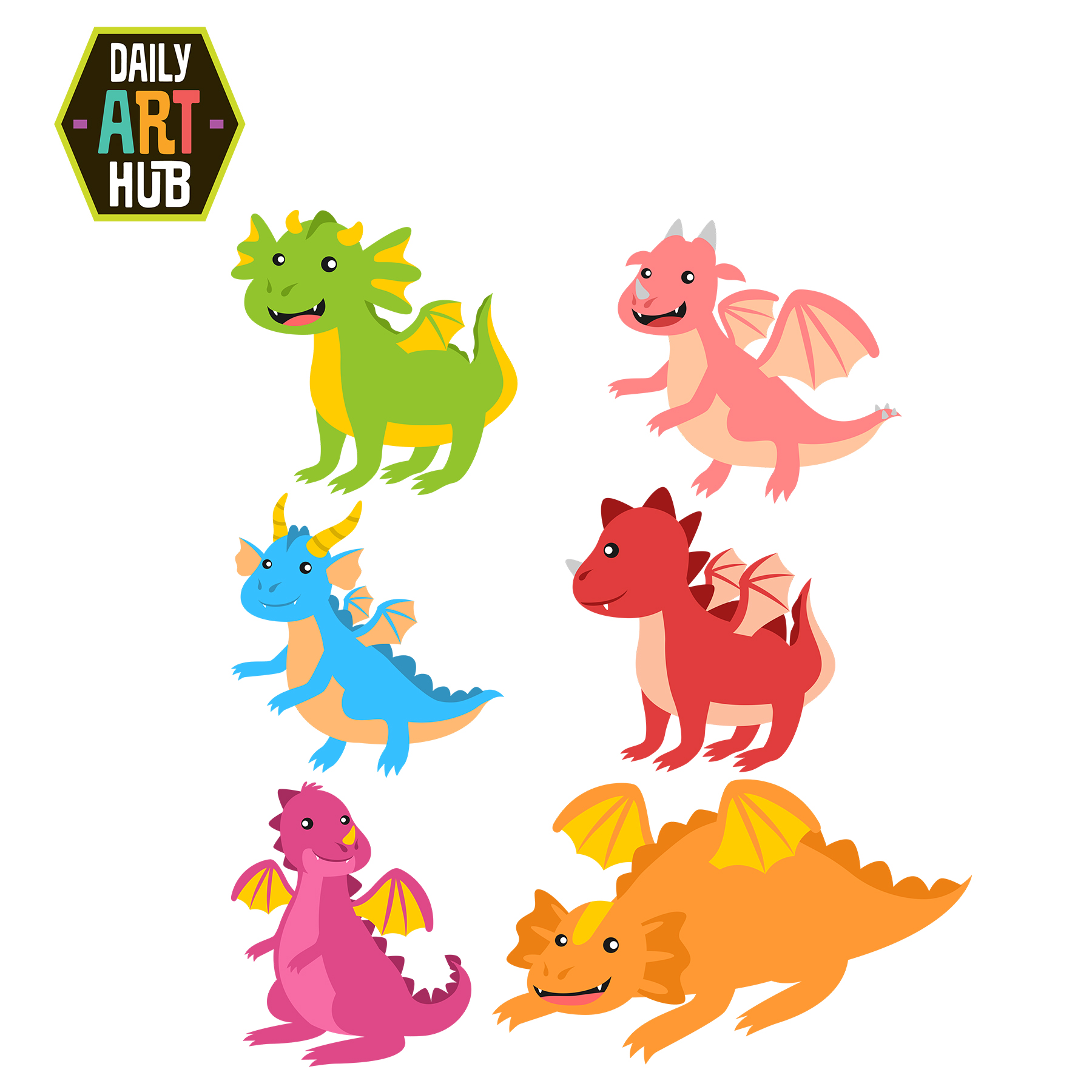 Cute Small Dragon Dragons Cli