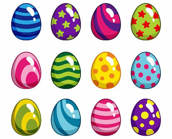 Cute Easter Eggs Clipart Clip - Easter Eggs Clip Art