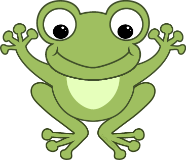 Frog clipart image a cartoon 