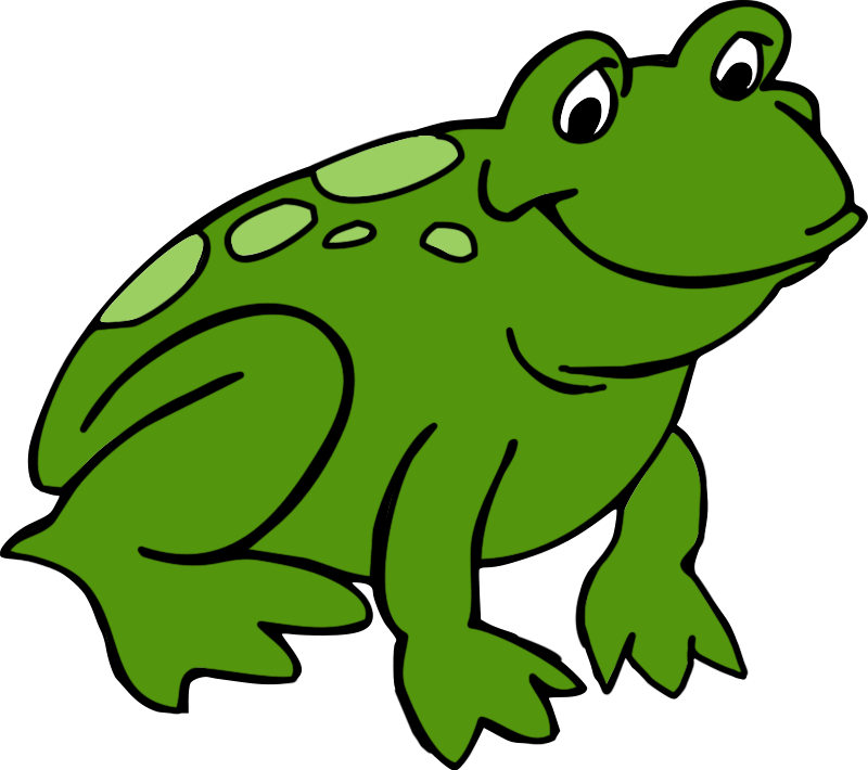Cute frog clipart