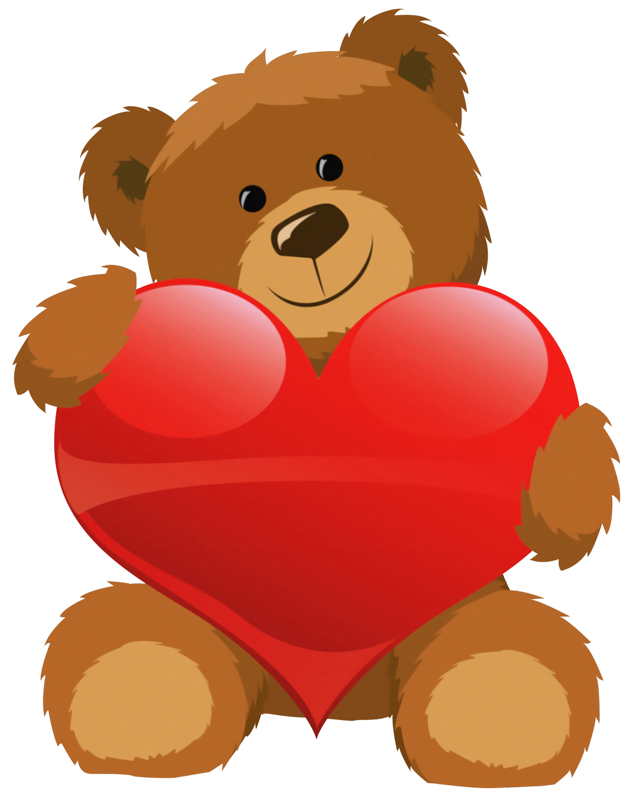 Cute Grizzly Bear Clipart Cute Bear With Heart Png Clipart Picture Png