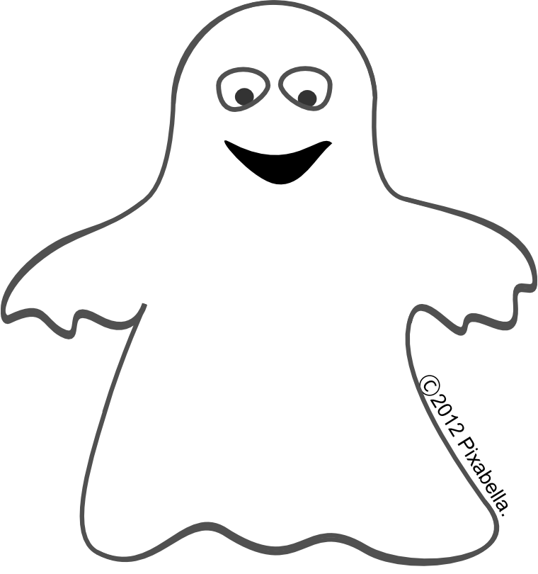 Cute Halloween Ghost Clipart  - Clip Art Ghost