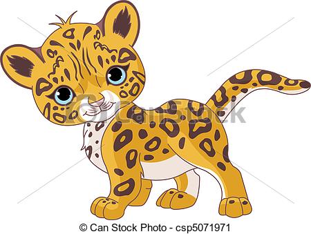 ... Cute Jaguar Cub - Illustration of Cute Jaguar (Panther) Cub... Cute Jaguar Cub Clipartby ...