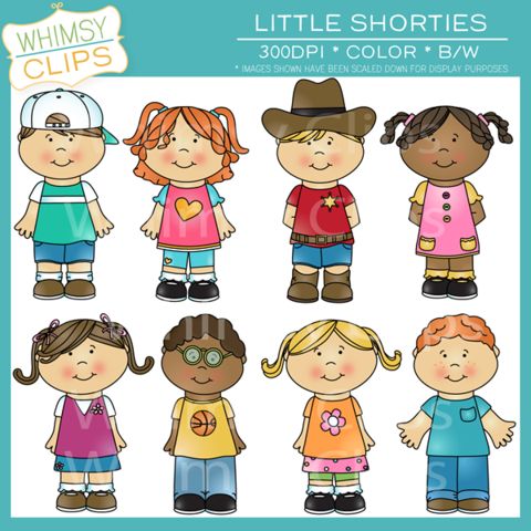 Cute kids clip art pack. Premium high resolution clip art from Whimsy Clips.