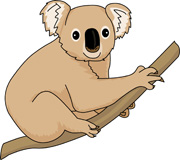 cute koala. Size: 49 Kb - Koala Clip Art