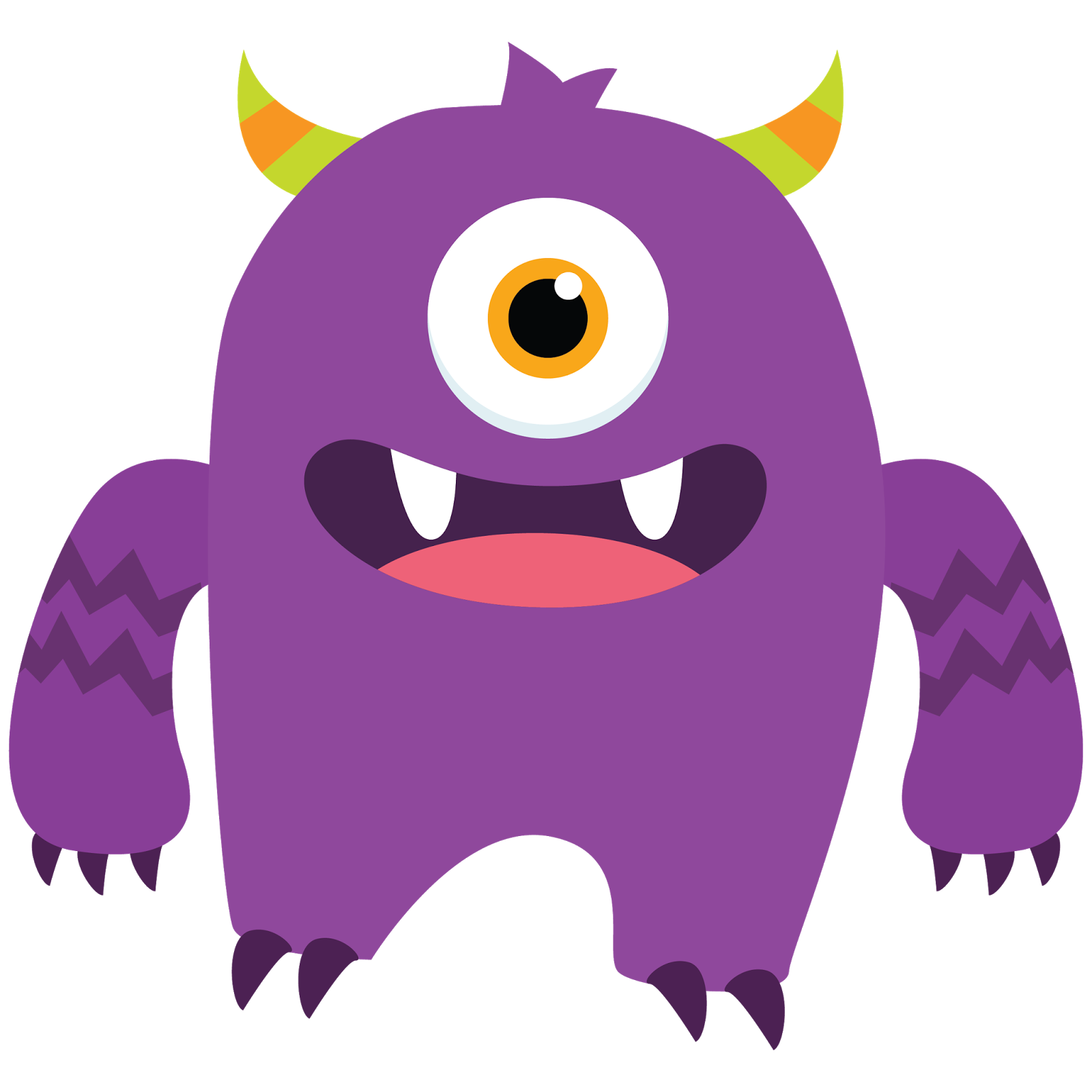 Cute monster clipart vectors  - Cute Monster Clipart