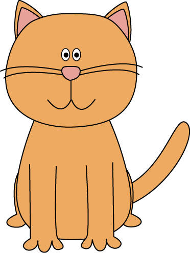 Cute Orange Cat - Cute Cat Clip Art