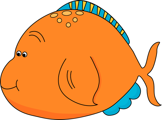 Cute Orange Fish Clip Art - Cute Orange Fish Image