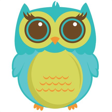 pink girl owl clipart